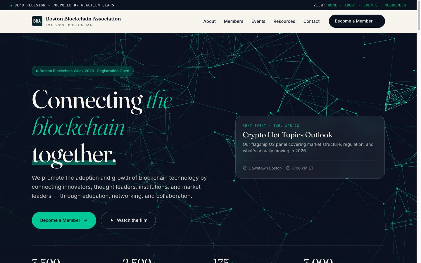 Boston Blockchain Association demo