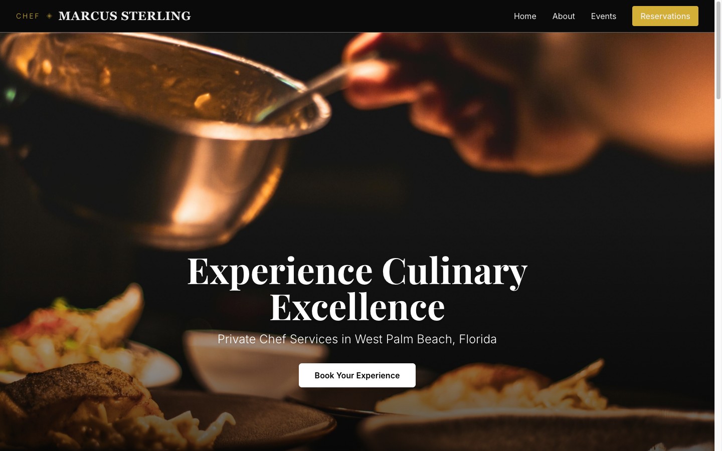 Chef Marcus Sterling demo